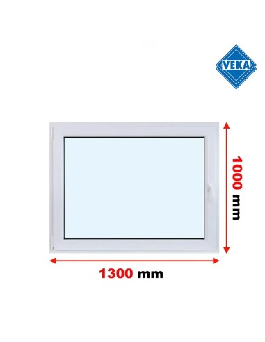 Kunststofffenster PVC Fenster 130x100 cm DREH/KIPP - Veka Softline 82 MD