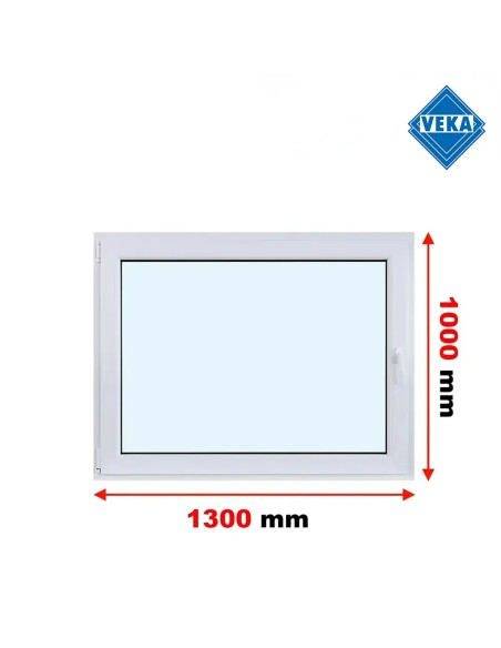 Kunststofffenster PVC Fenster 130x100 cm DREH/KIPP - Veka Softline 82 MD