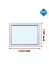 Kunststofffenster PVC Fenster 130x100 cm DREH/KIPP - Veka Softline 82 MD