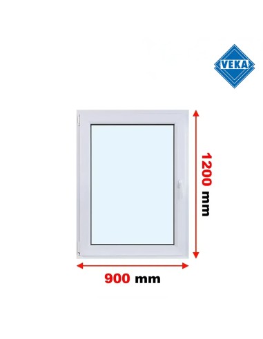 Kunststofffenster PVC Fenster 90x120 cm cm DREH/KIPP - Veka Softline 82 MD