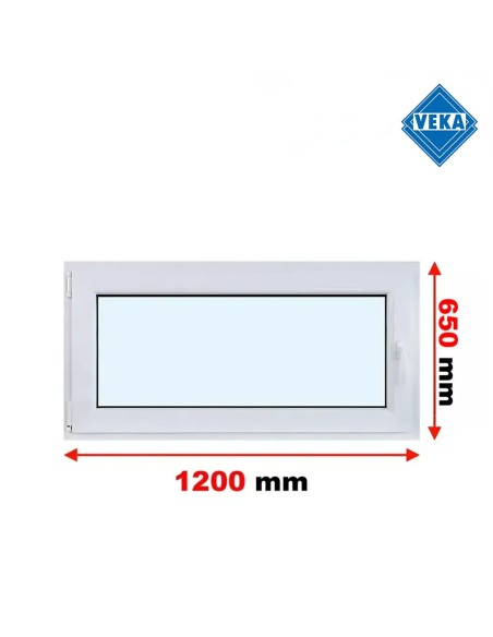 Kunststofffenster PVC Fenster 120x65 cm cm DREH/KIPP - Veka Softline 82 MD