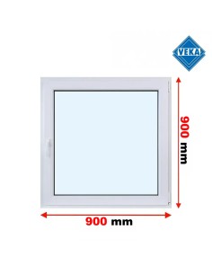Kunststofffenster PVC Fenster 90x90 cm cm DREH/KIPP - Veka Softline 82 MD