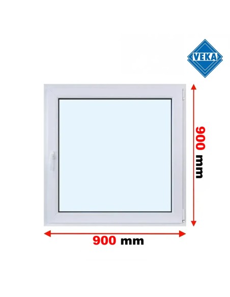 Kunststofffenster PVC Fenster 90x90 cm cm DREH/KIPP - Veka Softline 82 MD