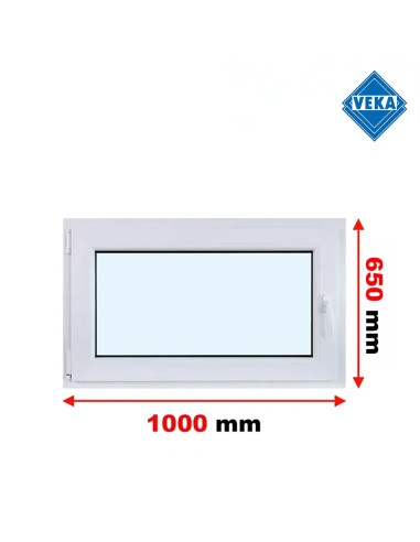 Kunststofffenster PVC Fenster 100x65 cm cm DREH/KIPP - Veka Softline 82 MD