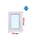 Kunststofffenster PVC Fenster 70x100 cm cm DREH/KIPP - Veka Softline 82 MD