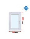 Kunststofffenster PVC Fenster 70x90 cm cm DREH/KIPP - Veka Softline 82 MD