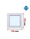 Kunststofffenster PVC Fenster 75x75 cm cm DREH/KIPP - Veka Softline 82 MD