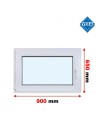 Kunststofffenster PVC Fenster 90x65 cm cm DREH/KIPP - Veka Softline 82 MD