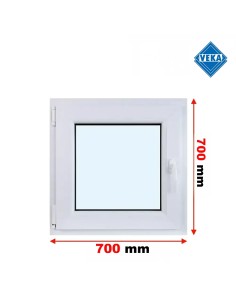 Kunststofffenster PVC Fenster 70x70 cm cm DREH/KIPP - Veka Softline 82 MD