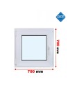 Kunststofffenster PVC Fenster 70x70 cm cm DREH/KIPP - Veka Softline 82 MD
