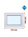 Kunststofffenster PVC Fenster 80x60 cm cm DREH/KIPP - Veka Softline 82 MD