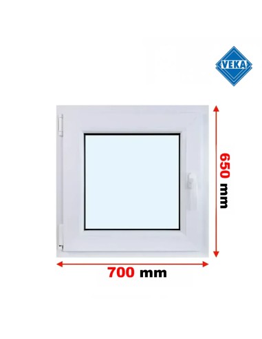 Kunststofffenster PVC Fenster 70x65 cm cm DREH/KIPP - Veka Softline 82 MD