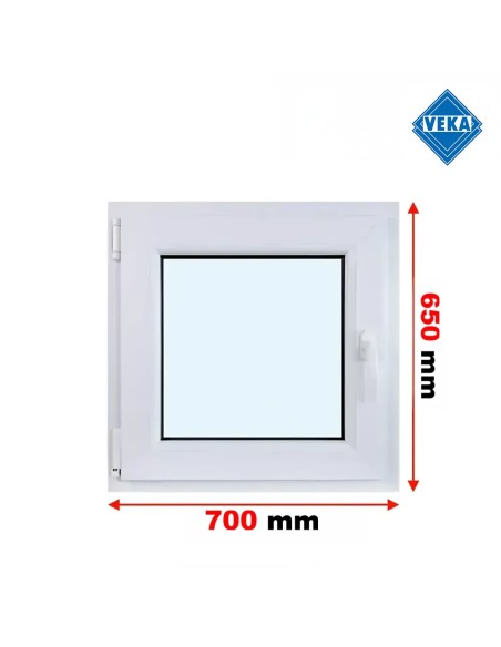 Kunststofffenster PVC Fenster 70x65 cm cm DREH/KIPP - Veka Softline 82 MD
