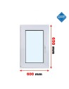 Kunststofffenster PVC Fenster 60x65 cm cm DREH/KIPP - Veka Softline 82 MD
