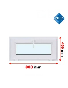 Kunststofffenster PVC Fenster 80x45 cm cm DREH/KIPP - Veka Softline 82 MD