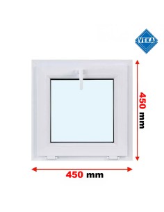 Kunststofffenster PVC Fenster 45x45 cm KIPP - Veka Softline 82 MD