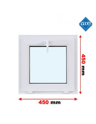 Kunststofffenster PVC Fenster 45x45 cm KIPP - Veka Softline 82 MD