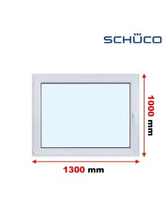Kunststofffenster PVC Fenster 130 x 100 cm DREH/KIPP - Schüco LivIng 82