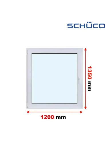 Kunststofffenster PVC Fenster 120 x 135 cm DREH/KIPP - Schüco LivIng 82