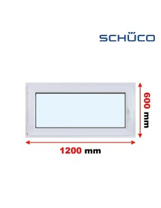 Kunststofffenster PVC Fenster 120 x 60 cm KIPP - Schüco LivIng 82