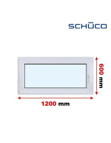 Kunststofffenster PVC Fenster 120 x 60 cm KIPP - Schüco LivIng 82