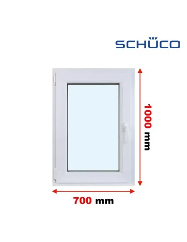Kunststofffenster PVC Fenster 70 x 100 cm DREH/KIPP - Schüco LivIng 82