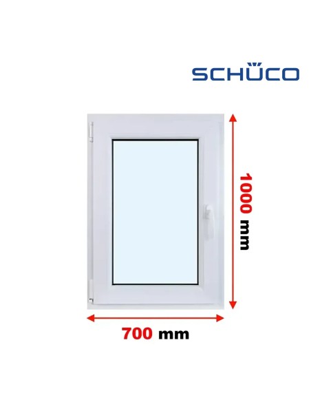 Kunststofffenster PVC Fenster 70 x 100 cm DREH/KIPP - Schüco LivIng 82