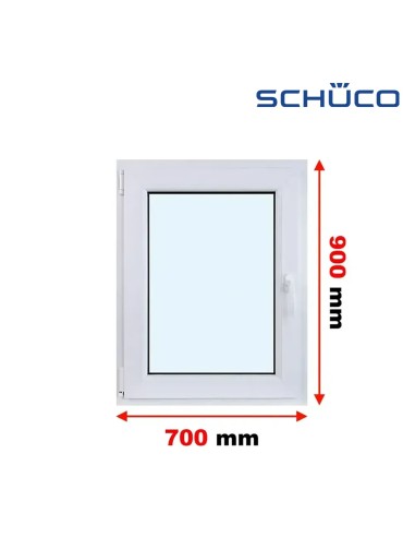 Kunststofffenster PVC Fenster 70 x 90 cm DREH/KIPP - Schüco LivIng 82