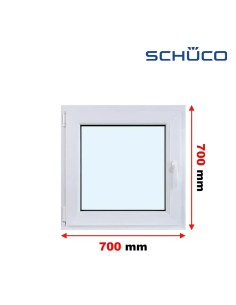 Kunststofffenster PVC Fenster 70 x 70 cm DREH/KIPP - Schüco LivIng 82