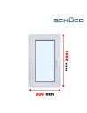 Kunststofffenster PVC Fenster 60 x 100 cm DREH/KIPP - Schüco LivIng 82