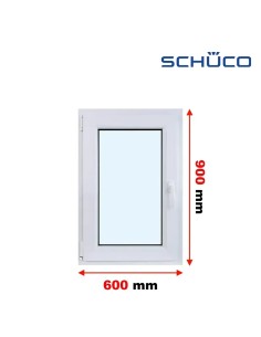 Kunststofffenster PVC Fenster 60 x 90 cm DREH/KIPP - Schüco LivIng 82