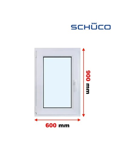 Kunststofffenster PVC Fenster 60 x 90 cm DREH/KIPP - Schüco LivIng 82
