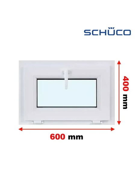 Kunststofffenster PVC Fenster 60 x 40 cm KIPP - Schüco LivIng 82