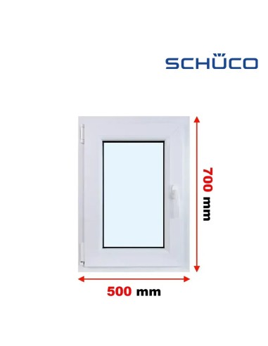 Kunststofffenster PVC Fenster 50 x 70 cm DREH/KIPP - Schüco LivIng 82