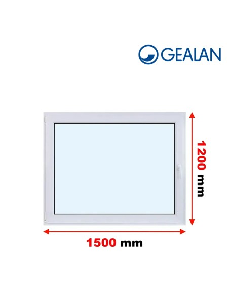 Kunststofffenster PVC Fenster 150 x 120 cm DREH/KIPP - Gealan S 8000