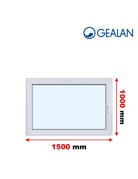 Kunststofffenster PVC Fenster 150 x 100 cm DREH/KIPP - Gealan S 8000