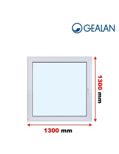 Kunststofffenster PVC Fenster 130 x 130 cm DREH/KIPP - Gealan S 8000