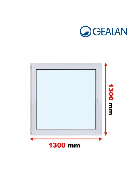 Kunststofffenster PVC Fenster 130 x 130 cm DREH/KIPP - Gealan S 8000