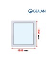 Kunststofffenster PVC Fenster 120 x 135 cm DREH/KIPP - Gealan S 8000