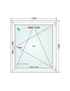 Kunststofffenster PVC Fenster 120 x 135 cm DREH/KIPP - Gealan S 8000 2