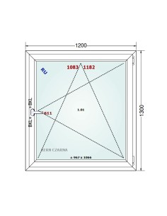Kunststofffenster PVC Fenster 120 x 130 cm DREH/KIPP - Gealan S 8000 2