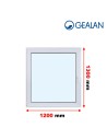 Kunststofffenster PVC Fenster 120 x 130 cm DREH/KIPP - Gealan S 8000
