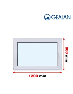 Kunststofffenster PVC Fenster 120 x 80 cm DREH/KIPP - Gealan S 8000