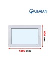 Kunststofffenster PVC Fenster 120 x 80 cm DREH/KIPP - Gealan S 8000