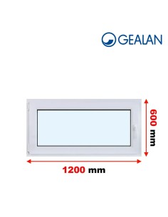 Kunststofffenster PVC Fenster 120 x 60 cm KIPP - Gealan S 8000