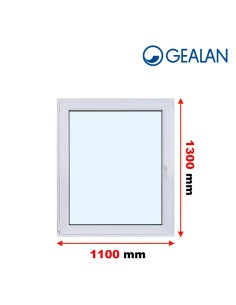 Kunststofffenster PVC Fenster 110 x 130 cm DREH/KIPP - Gealan S 8000