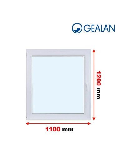 Kunststofffenster PVC Fenster 110 x 120 cm DREH/KIPP - Gealan S 8000