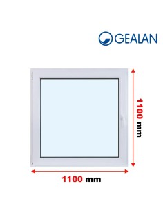 Kunststofffenster PVC Fenster 110 x 110 cm DREH/KIPP - Gealan S 8000