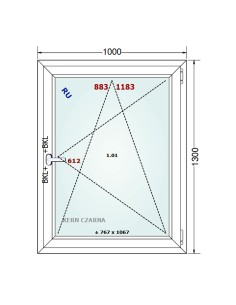 Kunststofffenster PVC Fenster 100 x 130 cm DREH/KIPP - Gealan S 8000 2