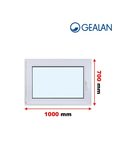 Kunststofffenster PVC Fenster 100 x 70 cm DREH/KIPP - Gealan S 8000